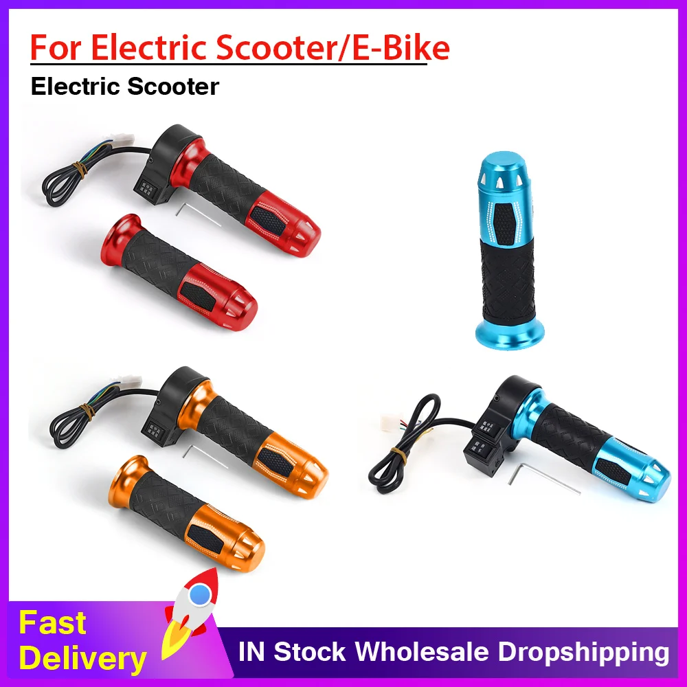 

Electric Bicycle Scooter Twist Throttle High Medium Low Speed Forward Reverse Throttle Acceleration Handle Grips E-Bike