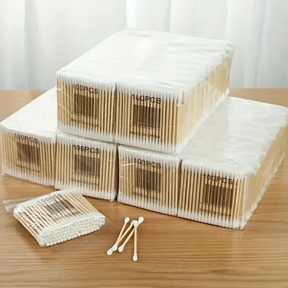 100/300/500 /1000Pcs,20/40set， Double-ended Cotton Swabs, Swabs for makeup , baby , Ear Cleaning Sticks, Healthy Cleaning Tools