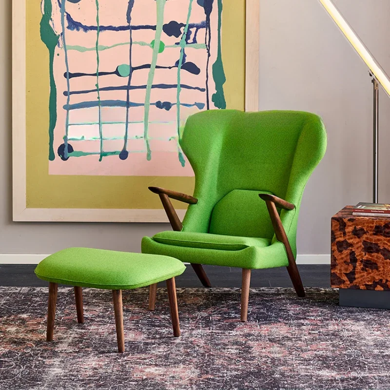 

Leisure chair, retro living room, green, antique sofa