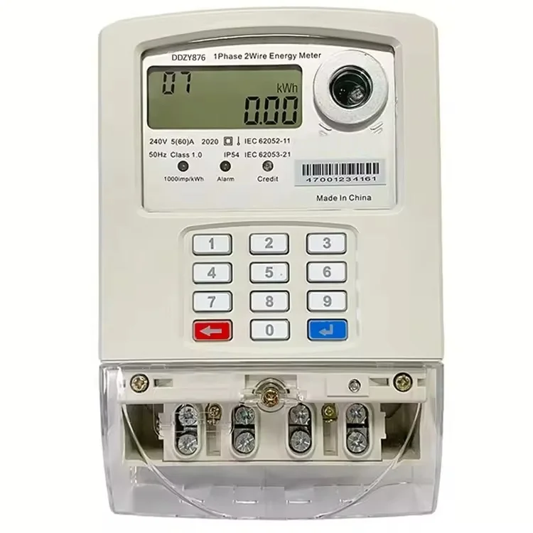 2025 Single-Phase 220V 230V Smart Energy Meter Split Type Prepay Keypad STS Prepaid Smart Energy Meter