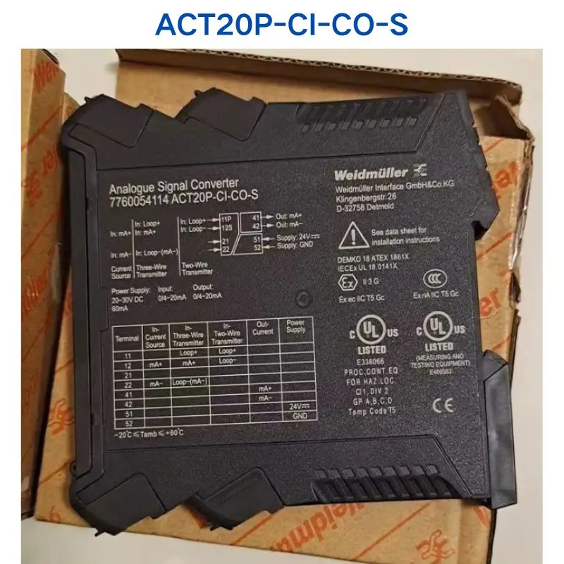 Isolator Weidmuller ACT20P-CI-CO-S baru 95%