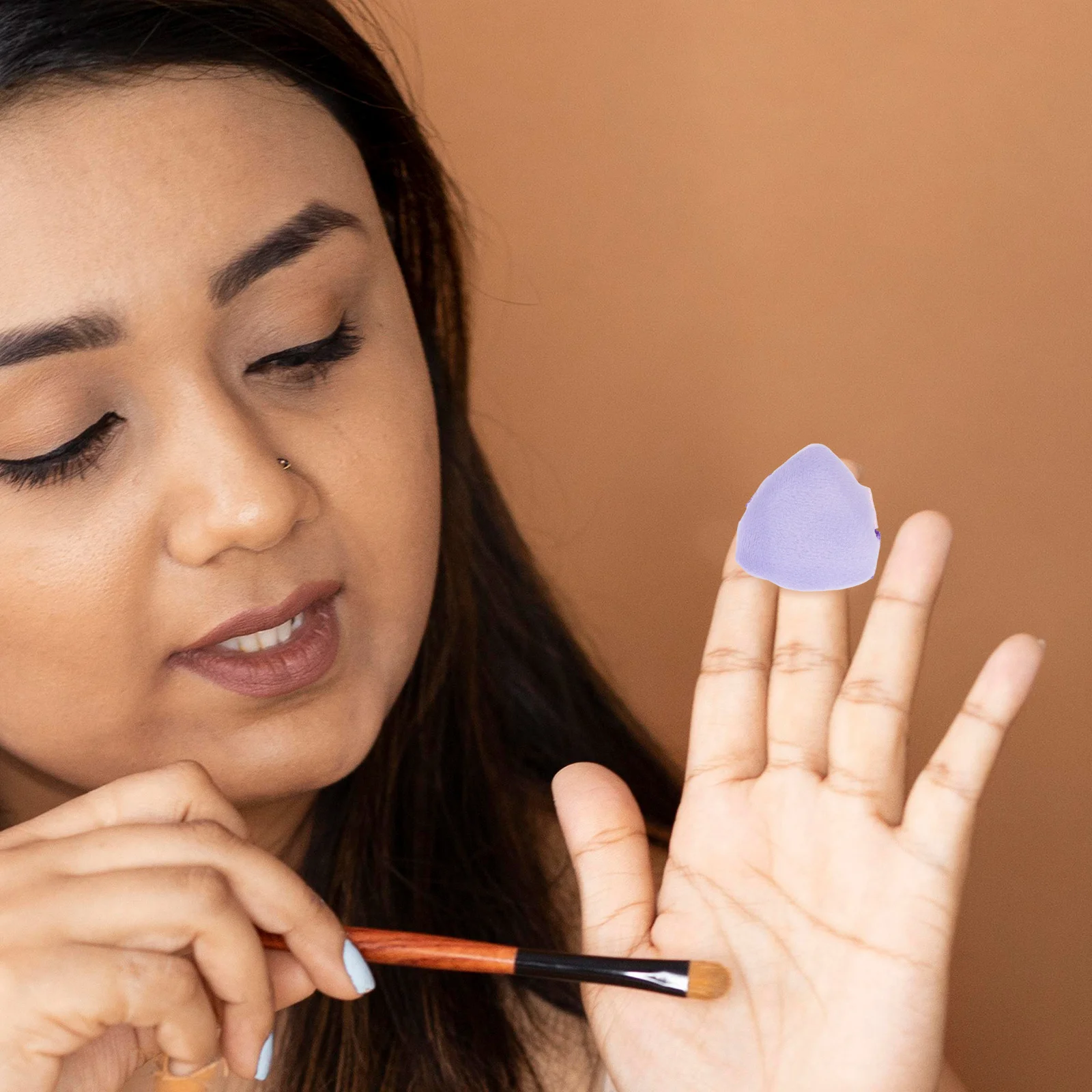 

20Pcs Mini Triangle Powder Puff Face Loose Powder Applicator Pads Finger Sized Makeup Sponges Foundation Blending Beauty Tools