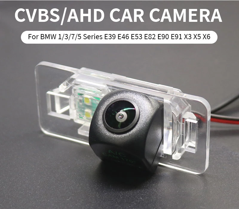 Ahd Auto Rückfahr kamera mit Gleich richter für BMW 1/3/7/5 Serie e39 e46 e53 e82 e90 e91 x3 x5 x6 wasserdichte Rückfahr kamera – Detail 2