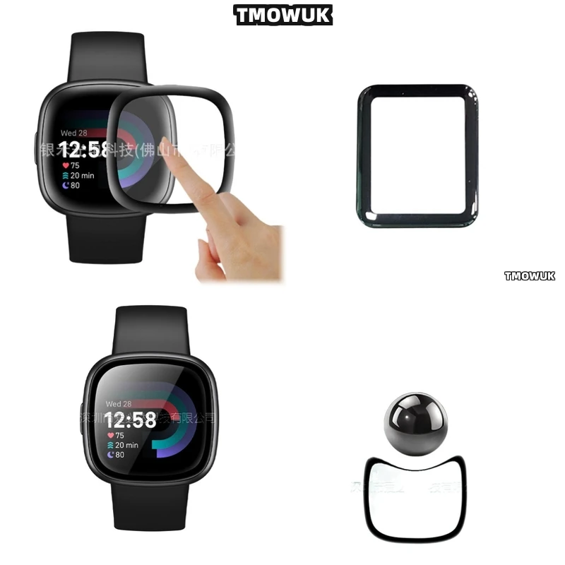 

For Fitbit Sense 2 Versa3 2 4 Inspire 3 Charge 6 5 3D Curved Screen Film Soft Flexible Anti - Scr Full Cover