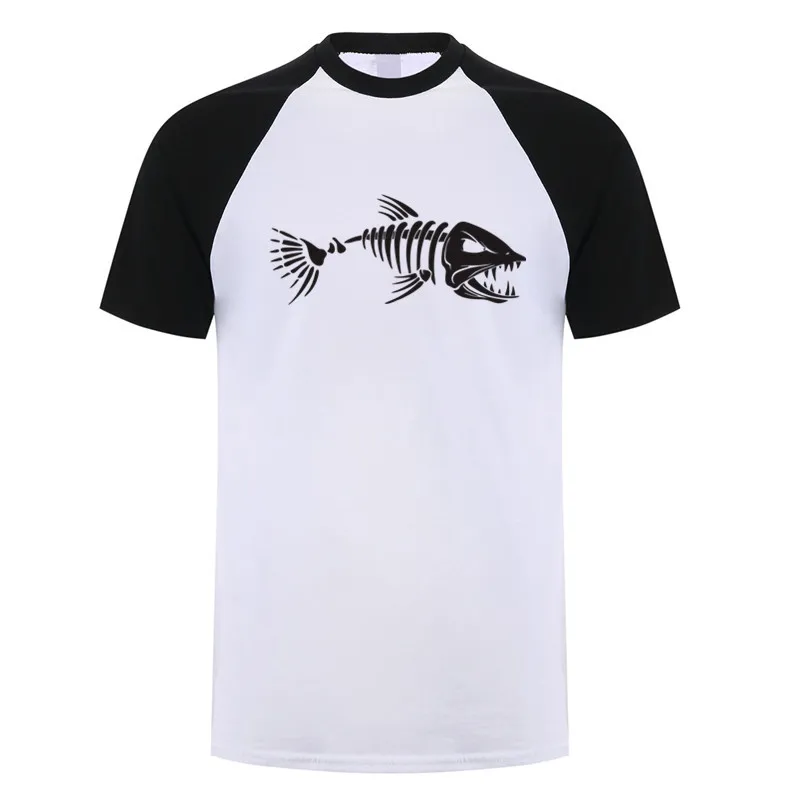 Fish Bone Fishbone T Shirt Summer Women Men Short Sleeve Fishing Fisherman T-shirts Cotton Tshirt Tops OT-011