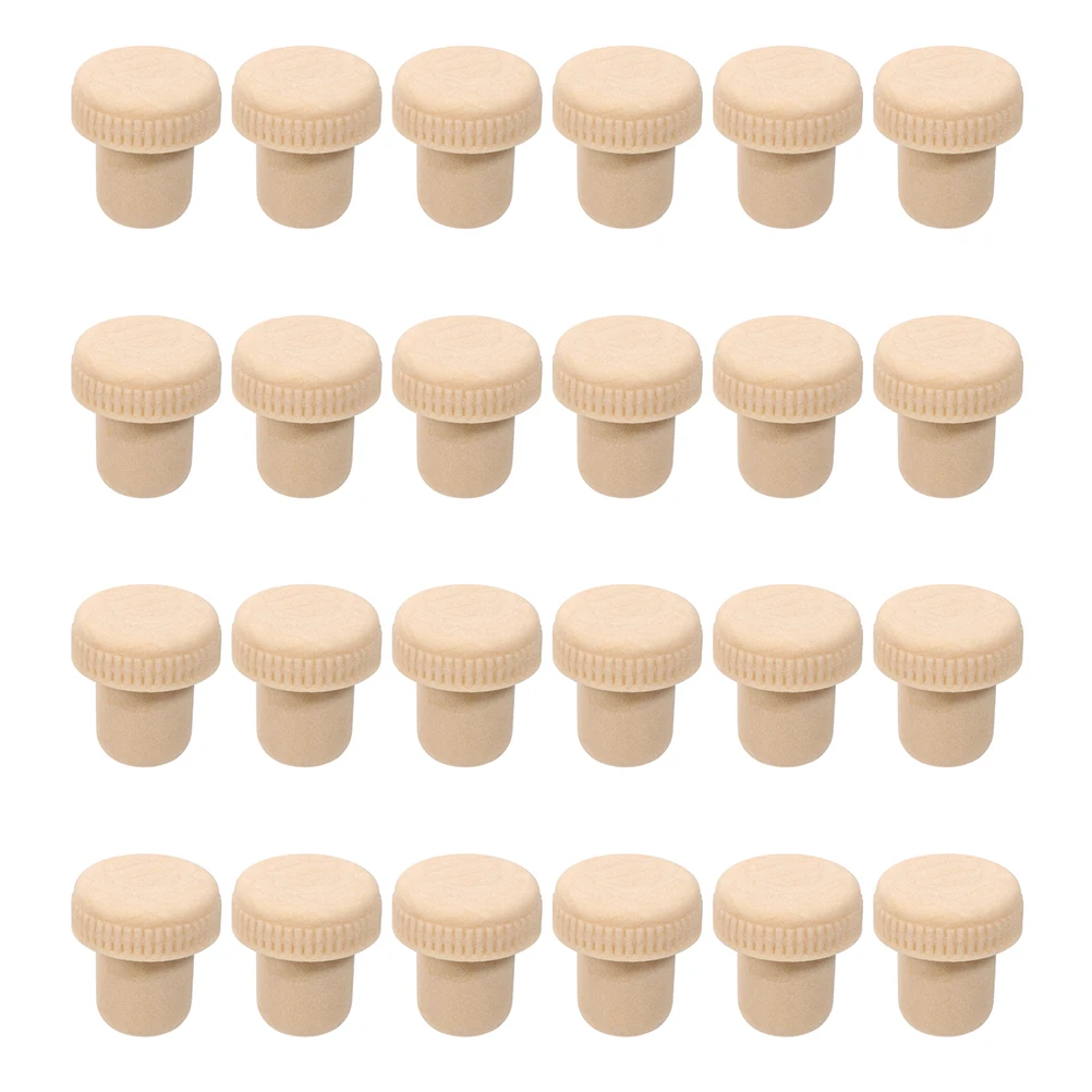 

24 Pcs Bottle Corks Glass Stoppers Beverage Sealing Plugs Banquet Party Decorative Occasions Reusable Premium Material