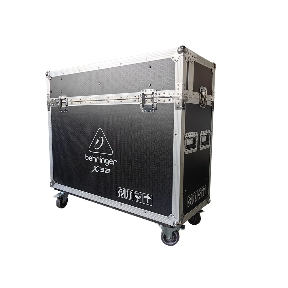 customized Behringer X32 Hydraulic Flight Case With Laptop Stand Outdoor Live Show Portable Digital Mixer Flight Case