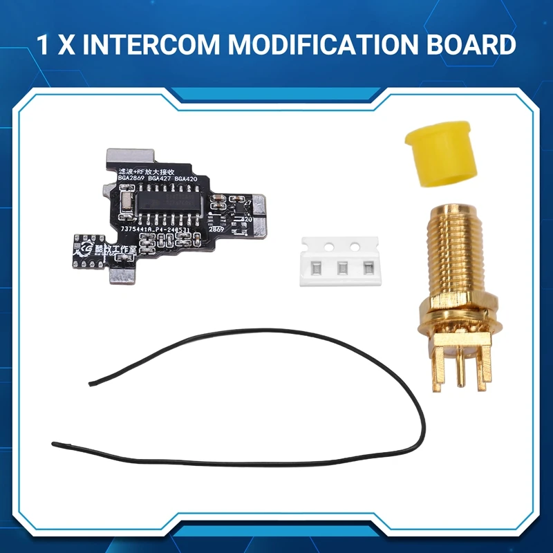 For Quansheng K5/K6 Modified Shortwave Receiving Si4732 Dual Antenna Modified Antenna Walkie-Talkie Modification Board