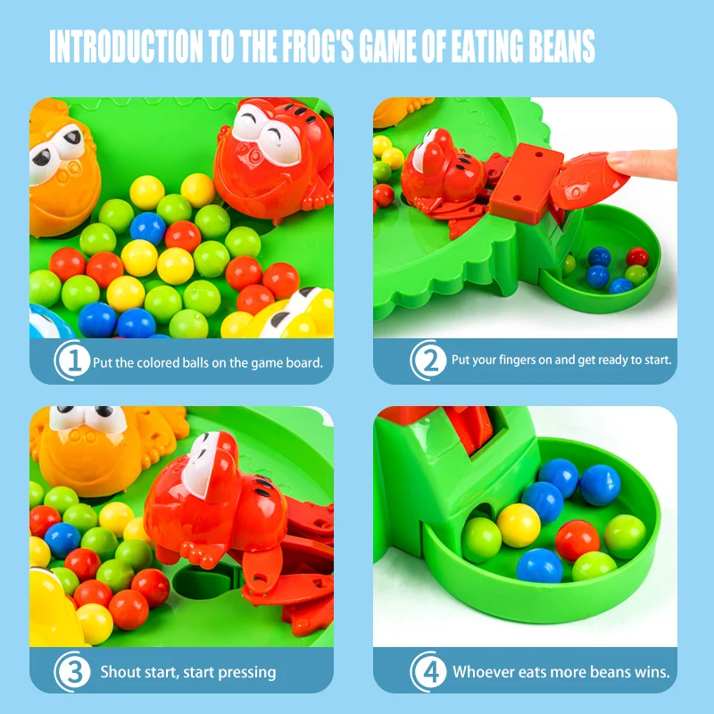 الضفدع أكل الفاصوليا لعبة الطاولة صديق الأسرة حفلة التفاعل بين الوالدين والطفل ألعاب تعليمية ألعاب الضغط هدية للأطفال