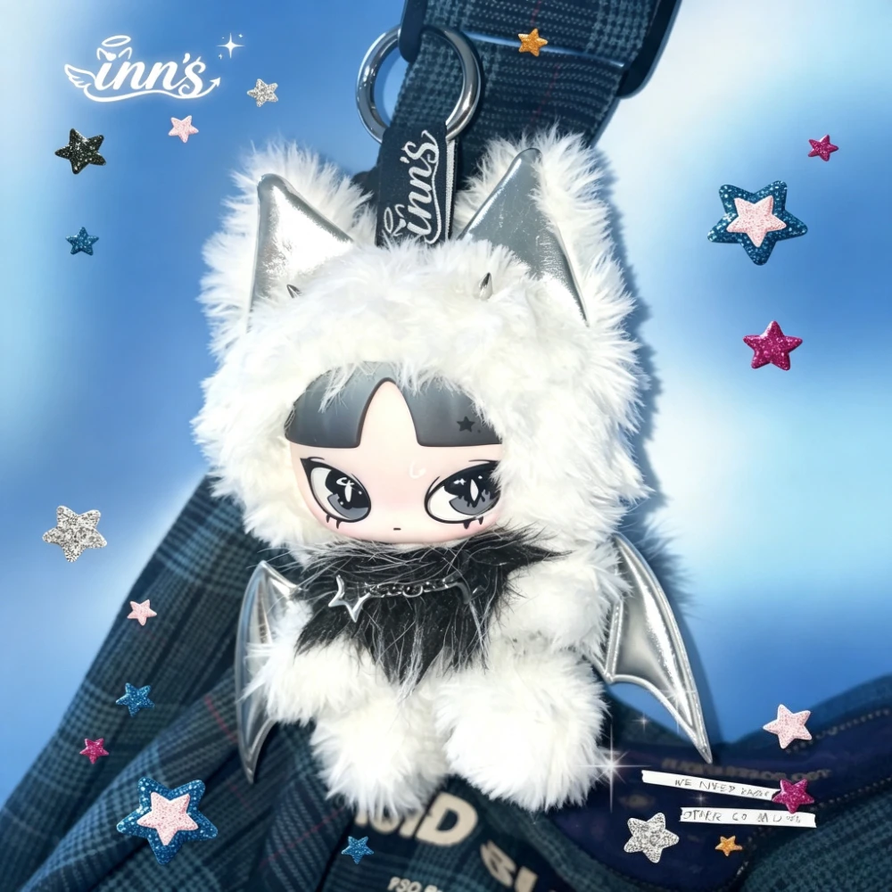 INN Is An Angel A Cat ? Plush Doll Hanging Card Cute Keychain Toy Mystery Home Ornaments Surprise Bag Pendants Collectible Gifts view 4