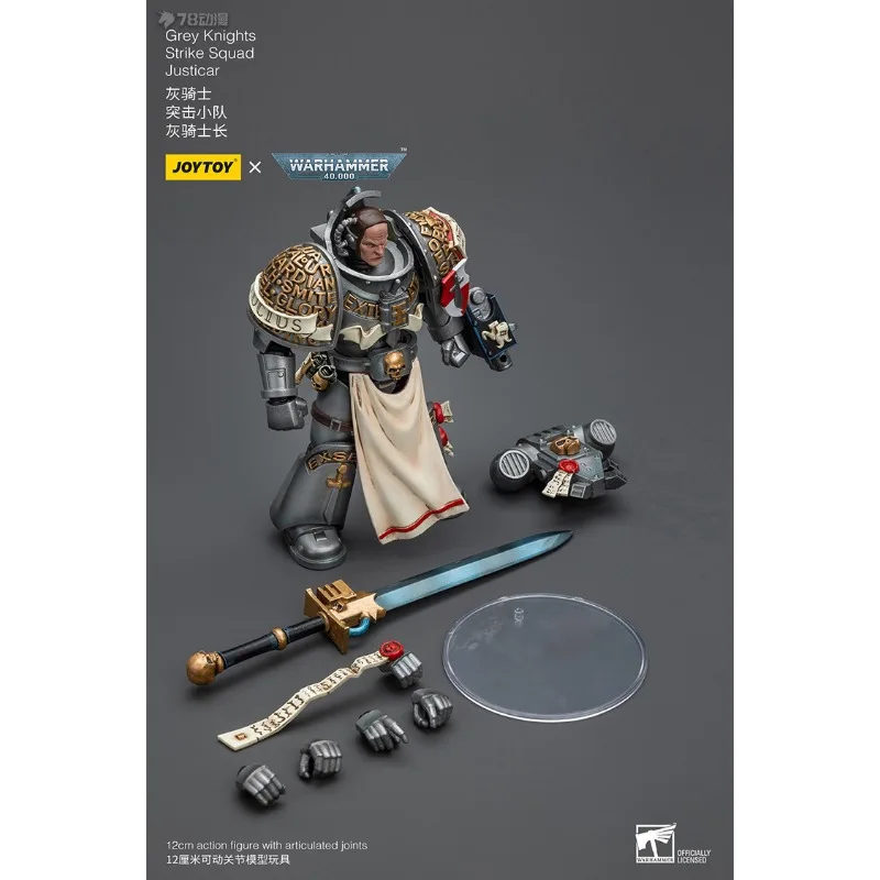 JOYTOY oryginalna seria Warhammer 40K szary rycerz Assault Team Anime Model postaci zabawki Model kolekcjonerski prezenty dla chłopców