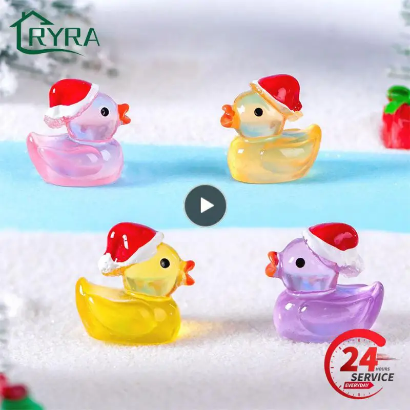 Luminous Resin Exquisite Craftsmanship Luminous Effect High Quality Resin Creative Decoration Simulation Resin Duck Ornaments