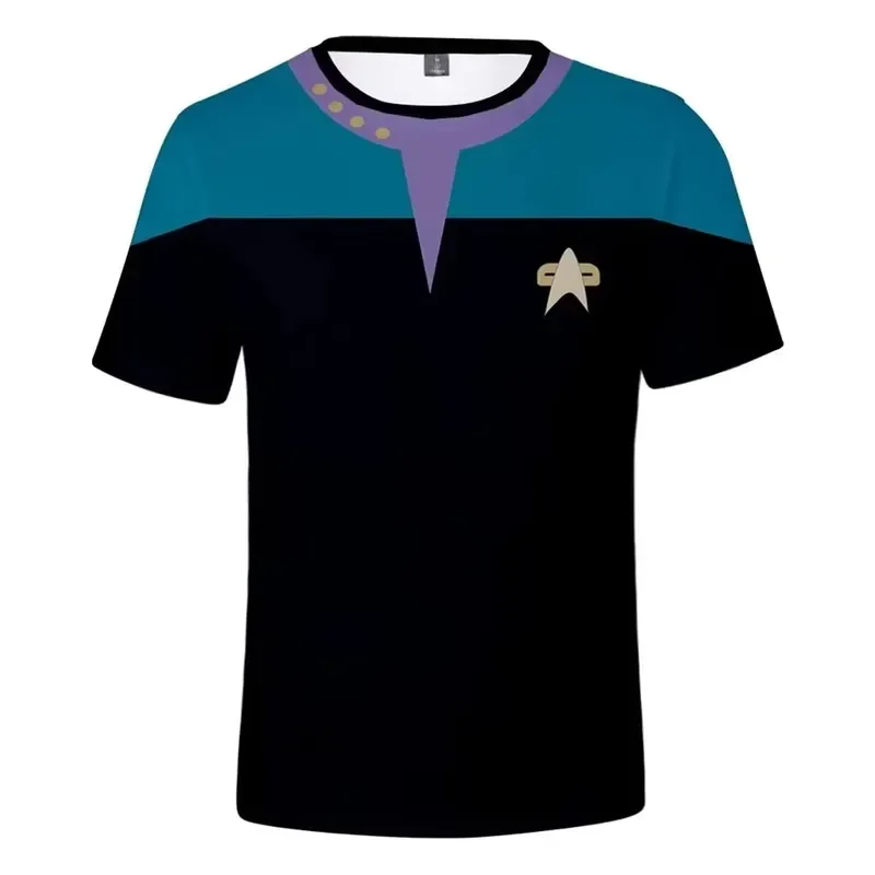 Men T Shirt Short Sleeve 3D Print Little Rocket Sci Fi Graphic Tee Lightweight Quick Dry Outdoor Casual Top for Male Summer