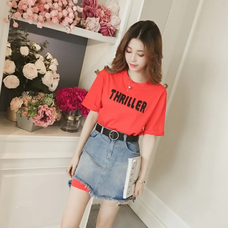 Sexy Woman Outfit Denim Short Sleeve Skirt 2 Pieces Sets for Women Mature Formal Event Summer Clothes 2024 Clothing Luxury Korea