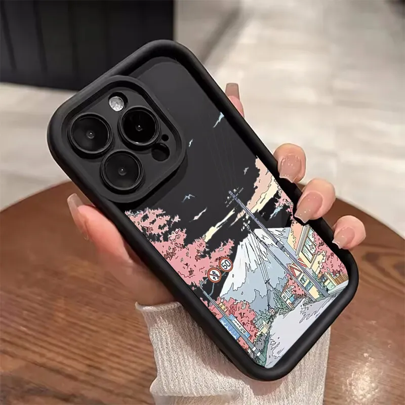 حافظة مشهد غروب الشمس لهاتف Xiaomi MI 14T Pro 13T 12T 13 12 11 Lite 5G NE 15 POCO X7 X3 X5 X6 F5 Pro F3 X5 X4 GT F4 M3 M6 Pro