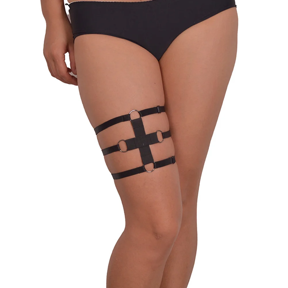 

Adjustable Leg Garters For Strap For Thick Thighs Punk Belt Party Club Masquerade Costume Accessory