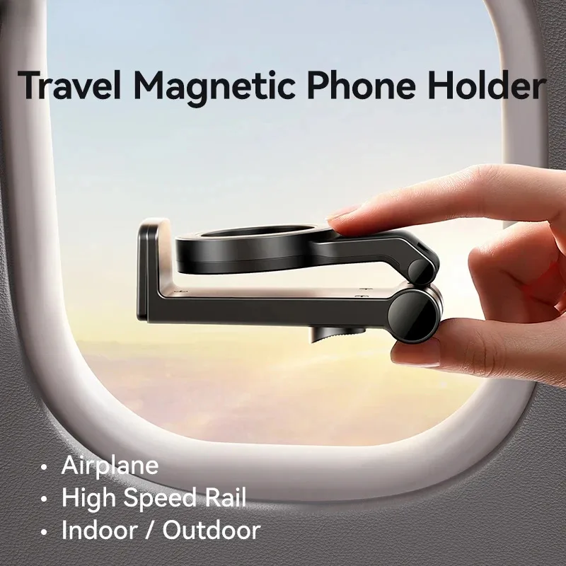 

Airplane Mount Magnetic Phone Holder - 360° Rotatable, Universal Fit for iPhone/Samsung/Xiaomi Devices