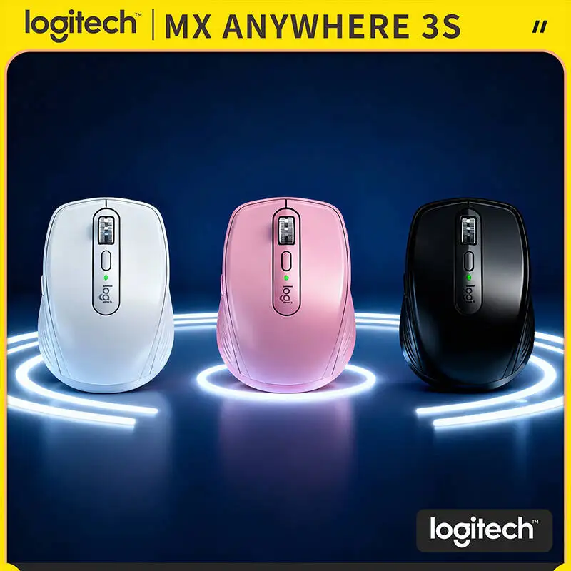 

Travel MX Anywhere 3S Mouse - Darkfield 8K DPI, Hyper-Scroll, Compact Build, Suitable for Co-working Space & Hotel Desk