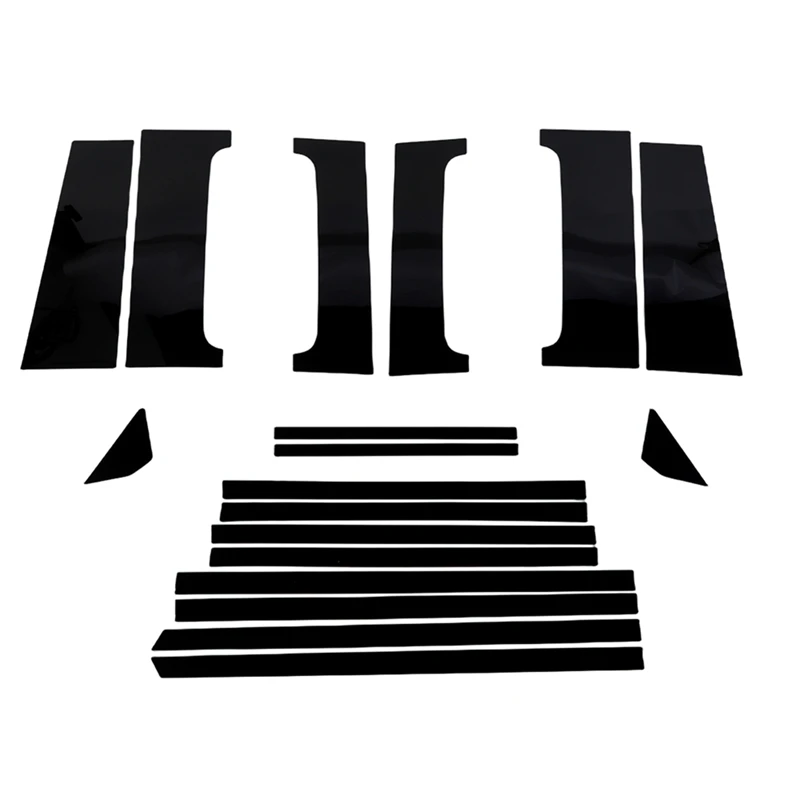 

Для Ford Bronco 4-дверные 2021-2023 автомобильные стойки, комплект отделки, защита от царапин, формовочная крышка стойки B, центральные оконные наклейки, компонент