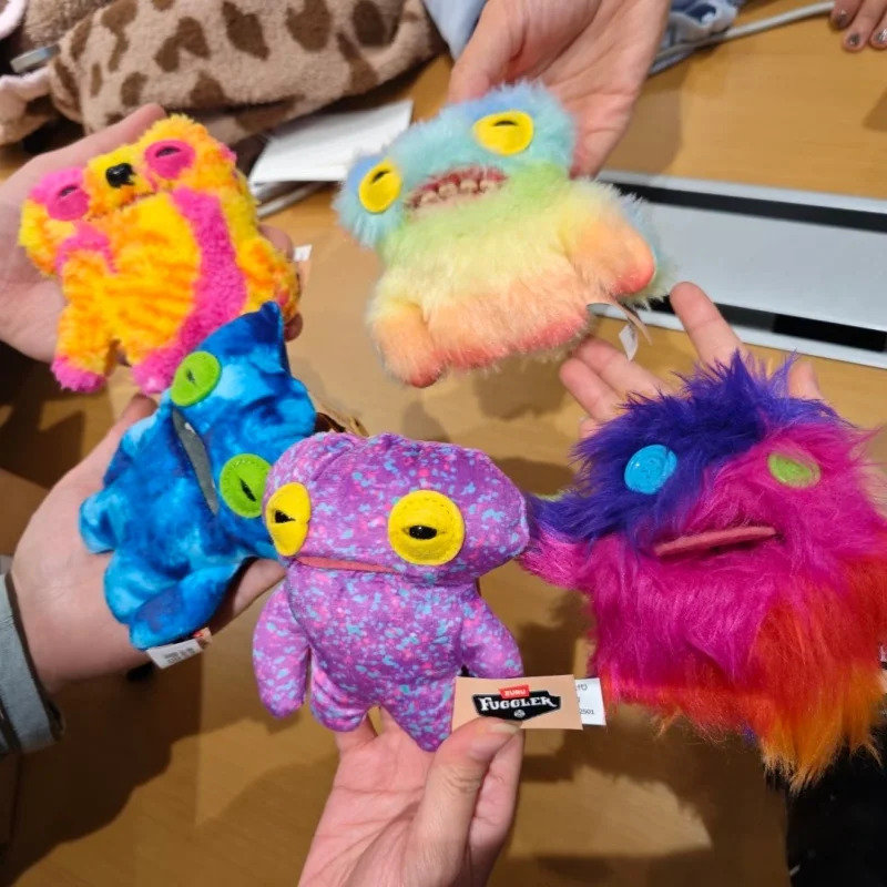 

Fuggler Monster Keyper Series слепая коробка плюшевая кукла рюкзак брелок-цепочка зубы монстр уродливый рождественский подарок шесть поколений