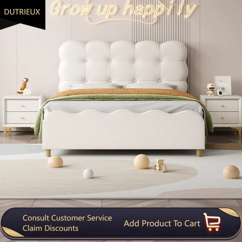 

Modern Luxury Queen Double Bed European Pretty Living Room Frame Double Bed Hotel Princess Cama Matrimonial Bedroom Furniture