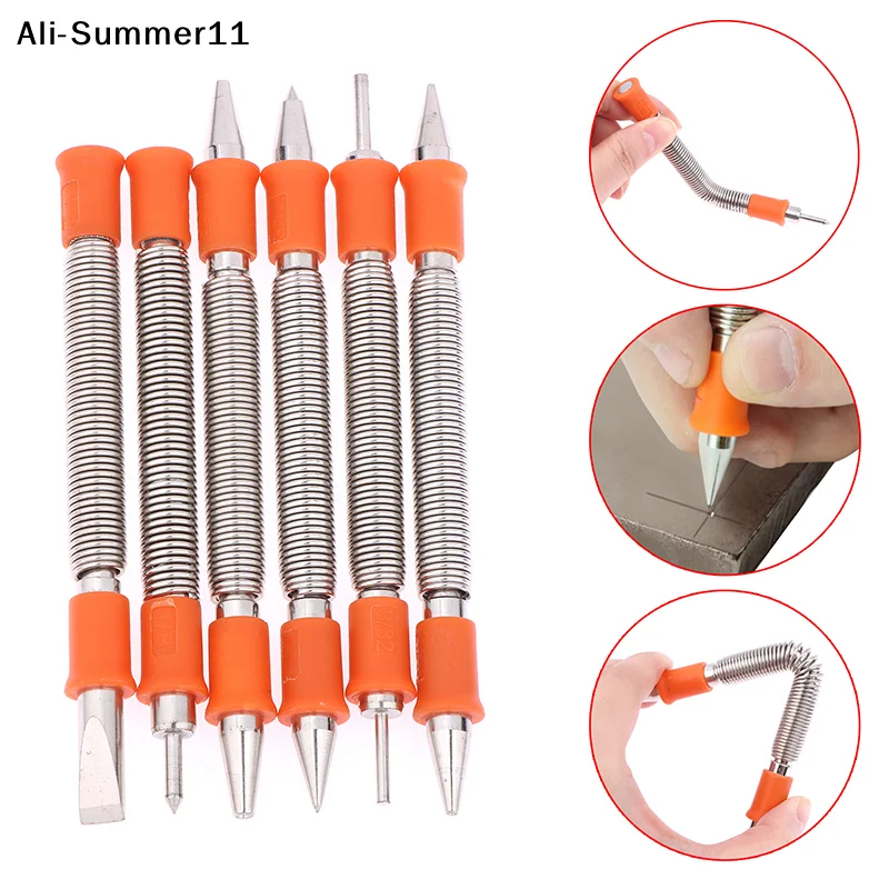 【RV】Kit de Herramientas de Punzonado con Resorte para Madera: Punzón de Cincel, Punzón Central, Punzón de Clavos y Extractor de Remaches