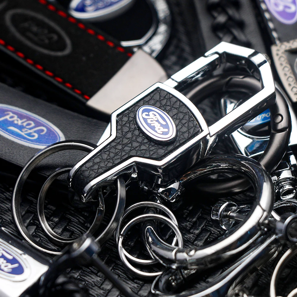 1 قطعة سلسلة مفاتيح بشعار السيارة كيرينغ لفورد موستانج Focus3 2 ترانزيت Ecosport حافة فييستا إسكيب كوغا مونديو فيوجن رينجر حلقة رئيسية #5