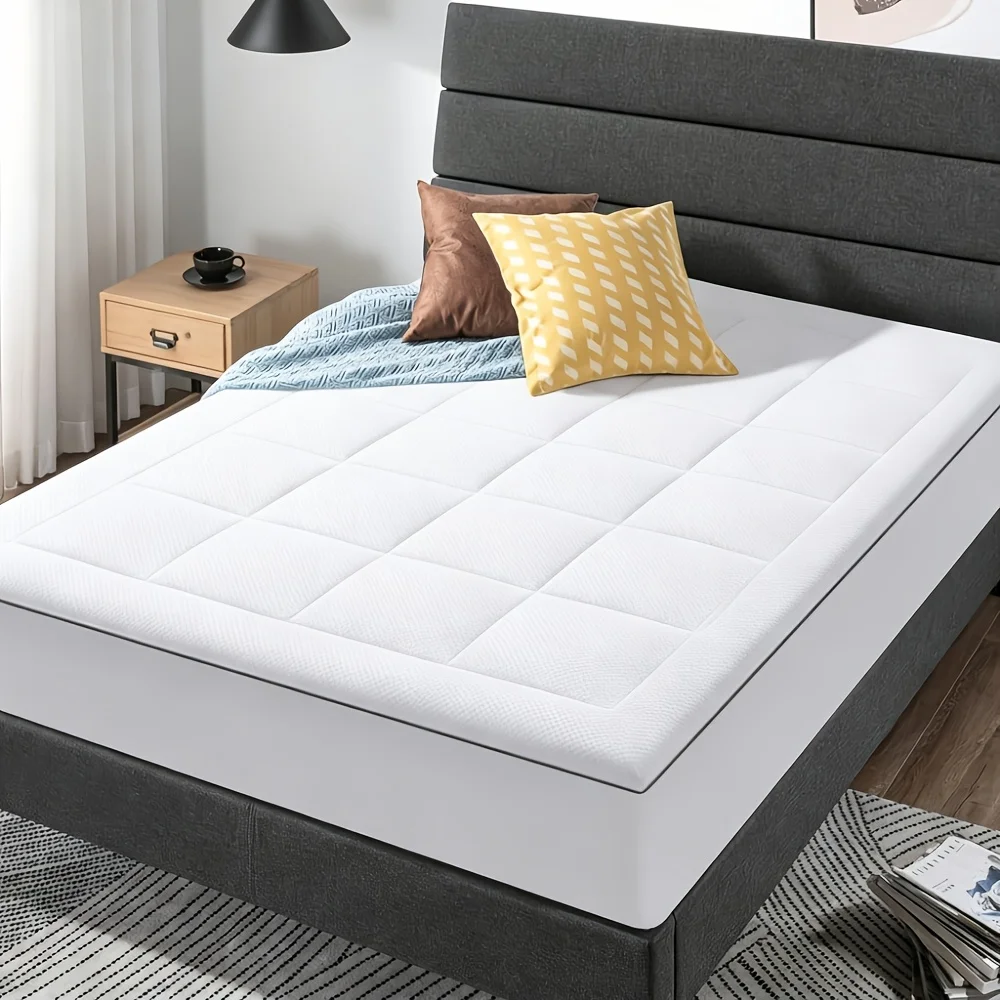 

usCooling Mattress Topper, Mattress Pad Cover With 8-21 Inch Deep Pocket, Plush Pillow Top Mattress Topper Overfilled With Down Alternatived