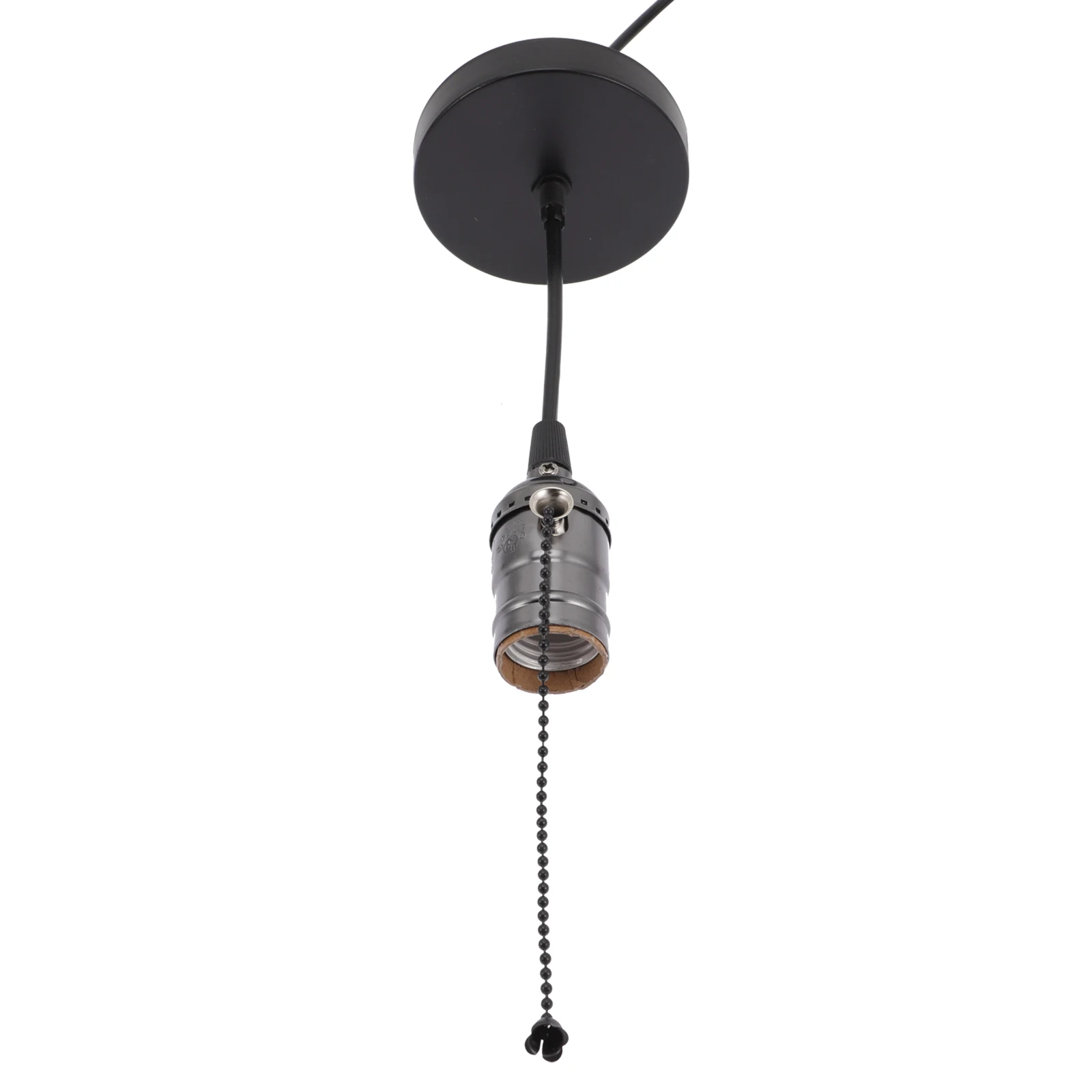 

Retro Chandelier Bulb Socket Light Holder Fixture Zipper E27 Adapter Plastic Pendant Cable Screw Lamp