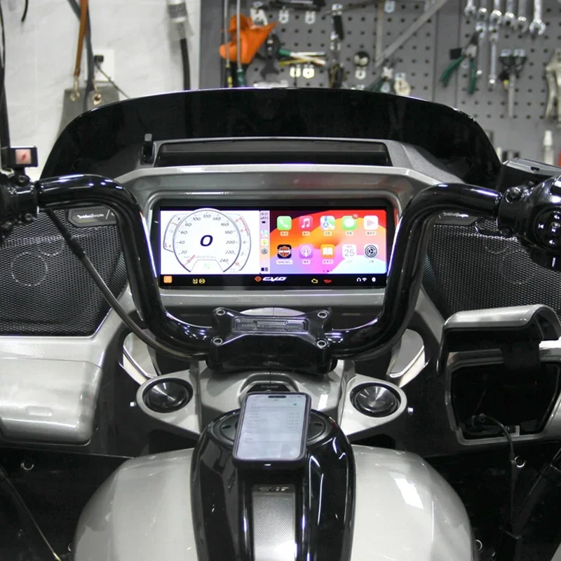 Zweiradiger CarPlay HD 121 CVO Roadmaster GL1800 Neue Motorradkonnektivität Zentrale Steuerung Navigation Drahtlose Kommunikation