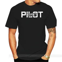 Drone Pilot Tshirt Gift Tee Vintage T-Shirt Quadcopter male brand teeshirt men summer cotton t shirt