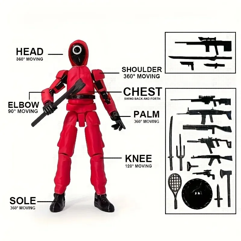 3D Gedruckt Spiel Figur Modell Spielzeug Dummy13 Action Figur T13 Gemeinsame Mobilität Abbildung Modell Spielzeug Ornament Sammeln Spielzeug für Kind Geschenk