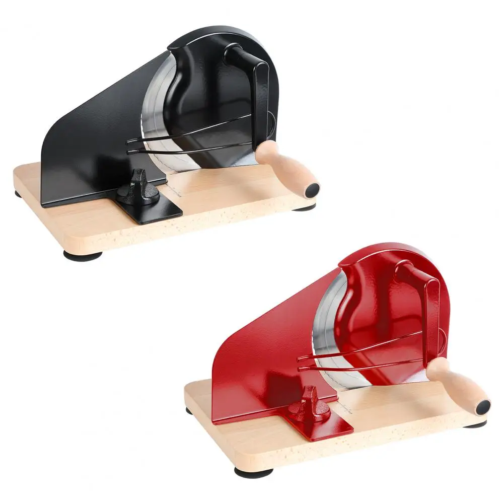 

Manual Bread Slicer, Homemade Sourdough Bread Cutter, Hand Crank Home Bread Slicer with Scale Line and Steel Fence, Sharp Blade
