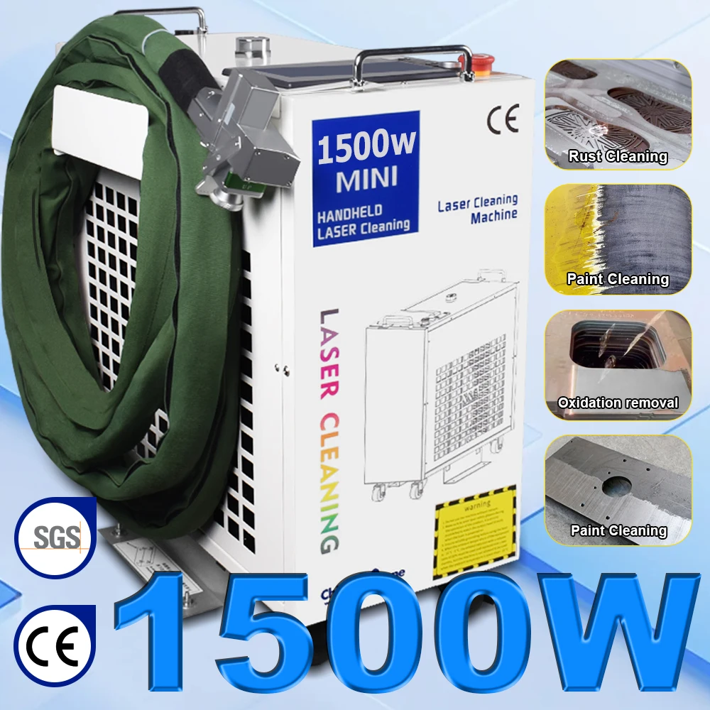 1500W Laser Cleaning Machine Rust Removal Cleaning Oil Paint for Metal Rust Removing Machine Laser Cleaner Cleaning Width 300MM