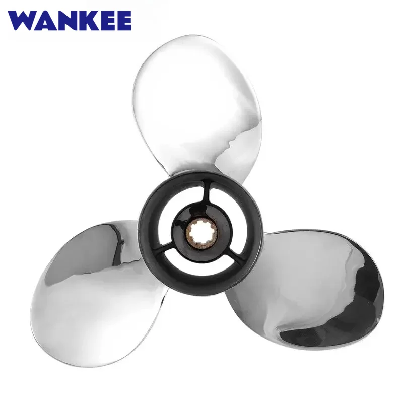 Propeller 63V-45943-10-SS For Yamaha  9.9hp 15hp Stainless Steel Marine Propeller (3X9-1/4