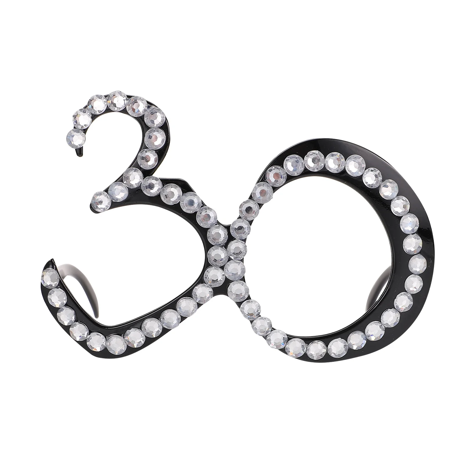 Gafas con números de cumpleaños, Material de Pc, divertidas gafas de sol con números de cristal para fiesta, cumpleaños, Carnaval, accesorios de rendimiento