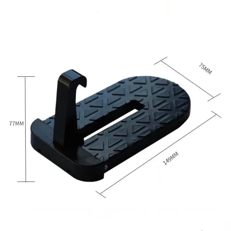 Foldable Car Roof Rack Step Car Door Step Universal Latch Hook Auxiliary Walking Car Foot Pedal Aluminium Alloy Safety Hammer