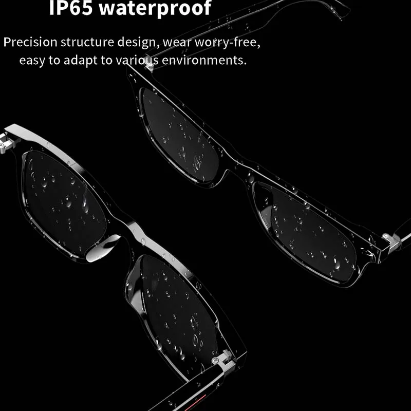 2024 New Men Smart Glasses Headset Wireless Bluetooth 5.0 Sunglasses Outdoor Sport Earphone Calling Music Anti-Blue Eyeglasses