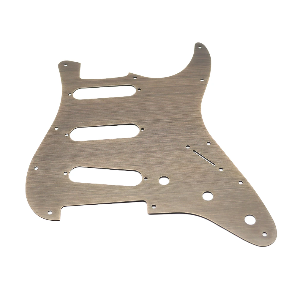 11 Hole SSS Scratch Plate Electric Guitar Metal Pickguard Compatible For ST SQ Style Guitar Parts 7 Colors