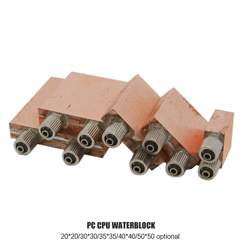 Laptop Watercooler CPU Block Heatsink Copper Radiator 40X40 20X20 30X30 50X50mm TEC Industrial Refrigeration DIY MOD Part