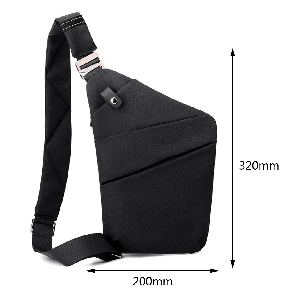 Travel Personal Anti-theft Crossbody Bag Mini Cross Body Bags Male One Shoulder Sling Bag Leisure Anti-splash Men\'s Chest Bag