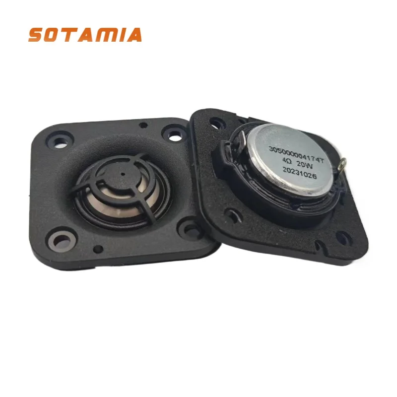 SOTAMIA 2Pcs 2 Inch 48MM Tweeter 4 Ohm 20W Audio Treble Speaker 20 Core Titanium Film HIFI Speaker DIY Home Theater Loudspeaker