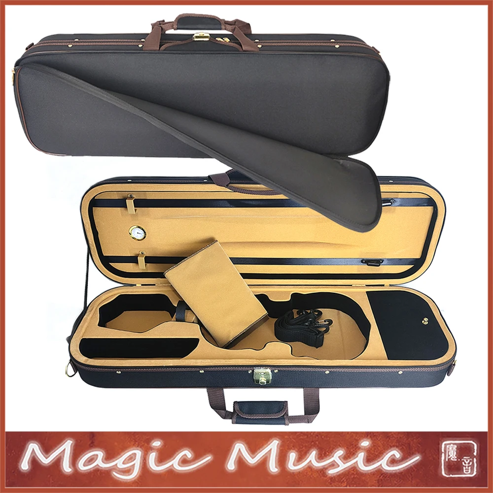 حافظة كمان قماشية كريمونا سوداء ، حافظة مستطيلة خفيفة الوزن ومتينة ، عالية الجودة ، مقاس صيني