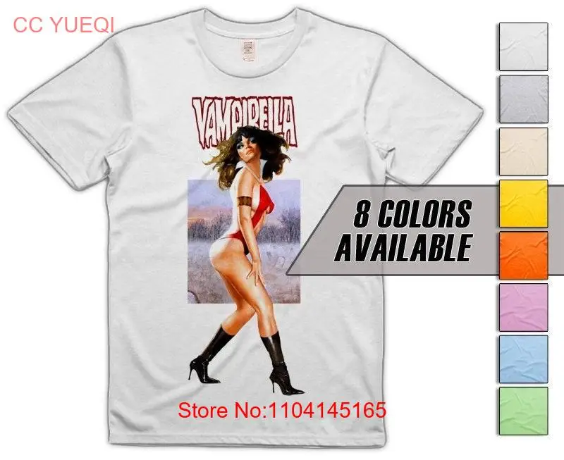 Vampirella V7 Men's T Shirt all sizes S 5XL 8 Colors available long or short sleeves