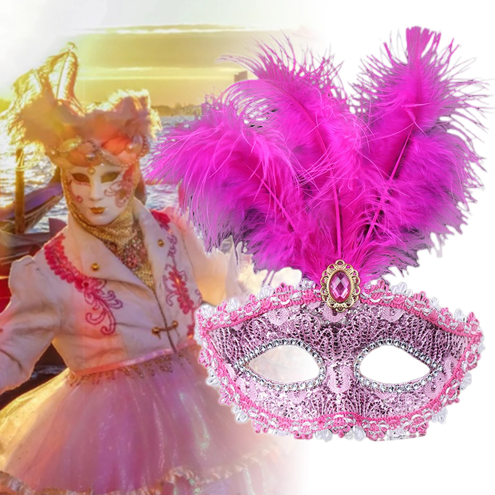 Accessori moda Fascia per capelli Copricapo indiano con piume di pavone Copricapo per capelli Fascia per adulti e bambini Carnevale di Halloween