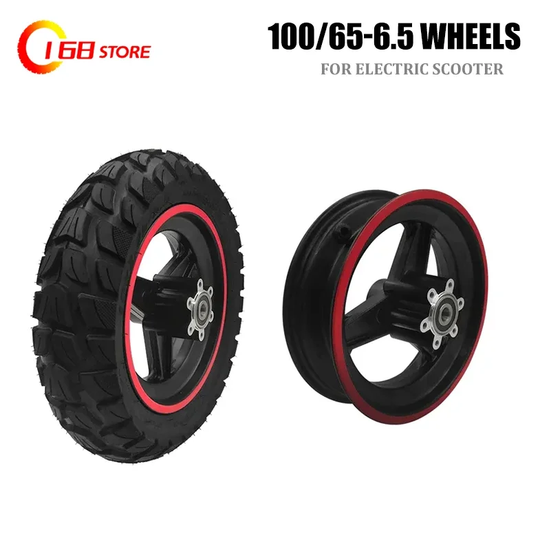 11 inch electric scooter wheels 100/65-6.5 thick vacuum tires, off-road tubeless   accessories