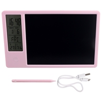 Multifunctional Electronic Desk Calendar LCD Handwriting Board With Alarm Clock Humidity Temperature LCD Message Board