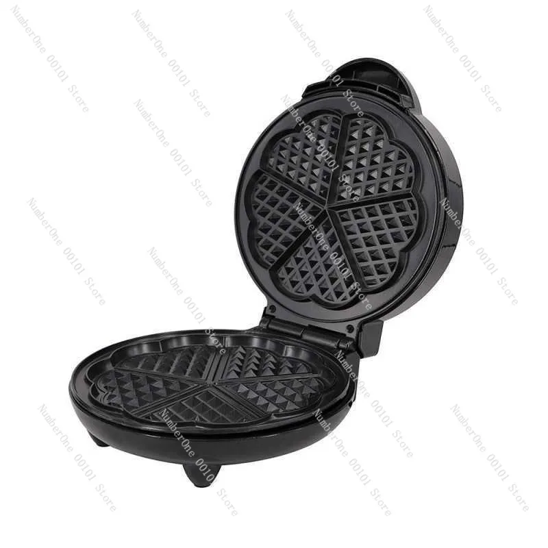 

вафельница, многофункциональная электрическая форма для выпечки, треугольные вафли в форме сердца, форма для кексов, портативная, прочная, компактная, для завтрака