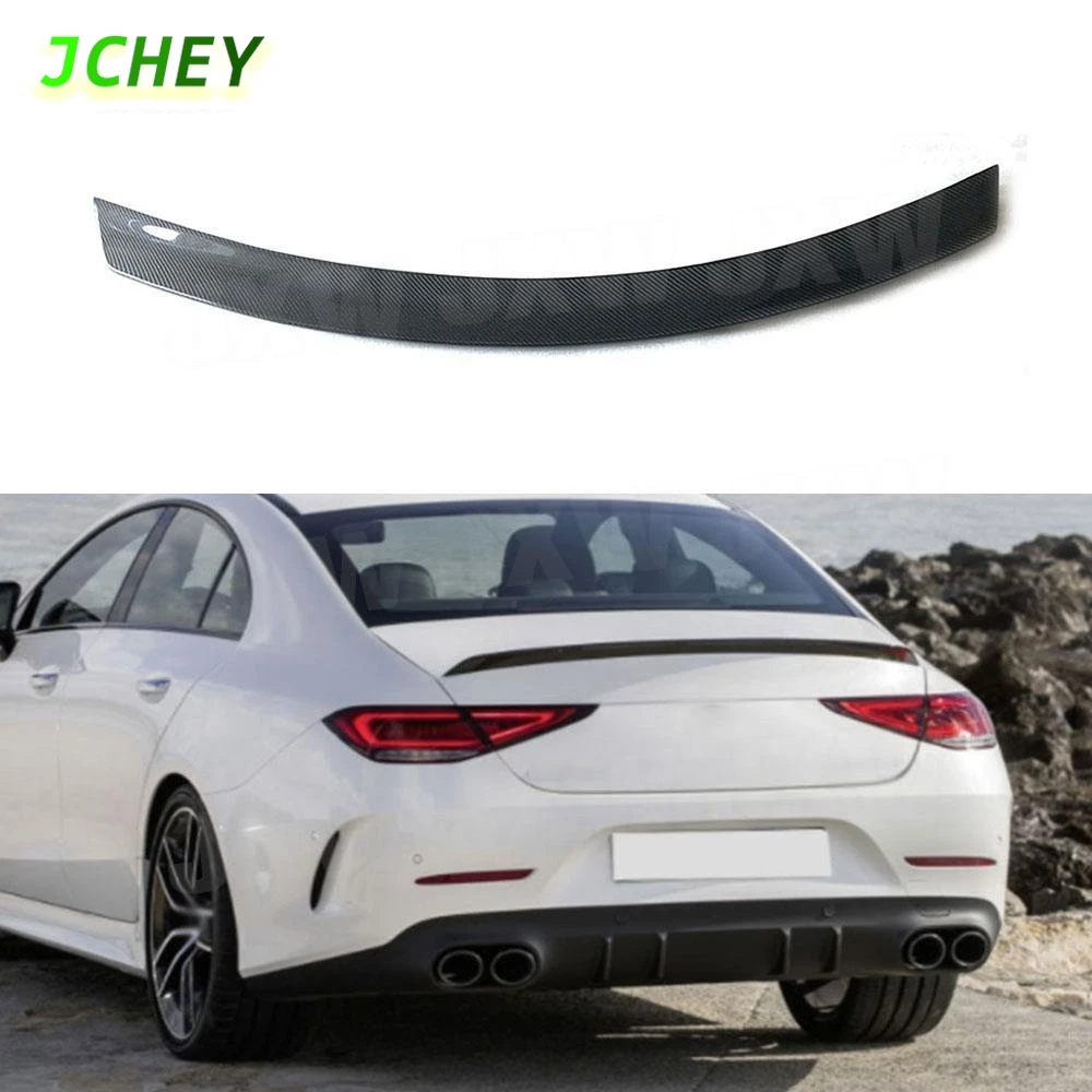 

JCHEY Carbon Fiber Car Rear Trunk Spoiler Lip Wing for Benz CLS Class C257 CLS260 300 350 450 CLS53 For AMG 2019+ Boot Lid