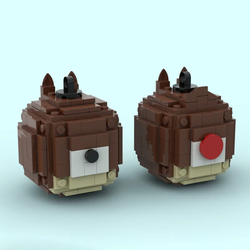 

281 шт. MOC чип и Дейл украшения Disneying строительные блоки Рождественский подарок DIY дисплей орнамент идеально подходит для творческого украшения